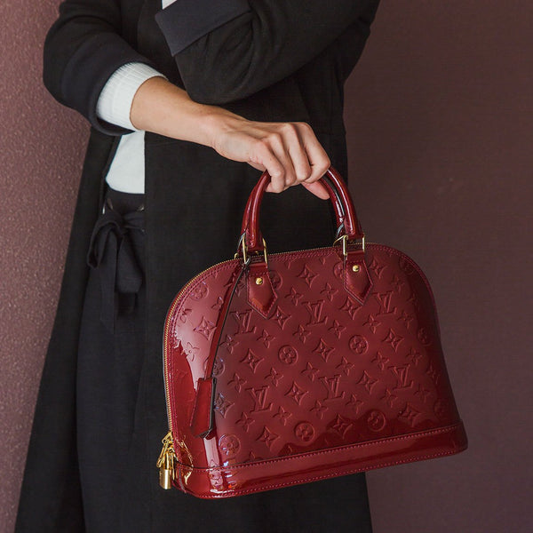 Louis Vuitton Red Alma PM Bag
