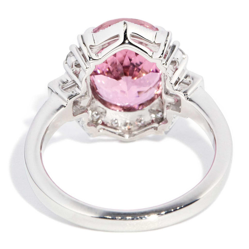 Airlie 4.00ct Pink Tourmaline & Diamond Ring 18ct White Gold