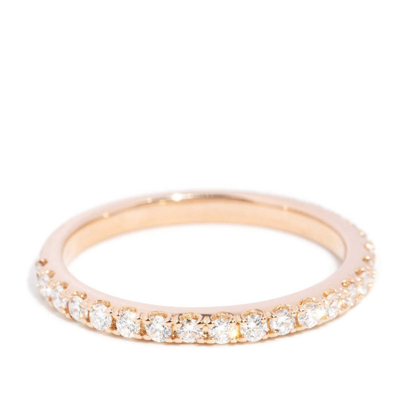 Alanis Diamond Stacking Eternity Ring 18ct Rose Gold