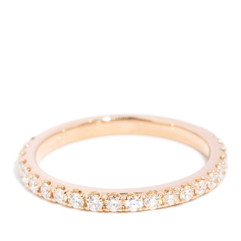 Alanis Diamond Stacking Eternity Ring 18ct Rose Gold