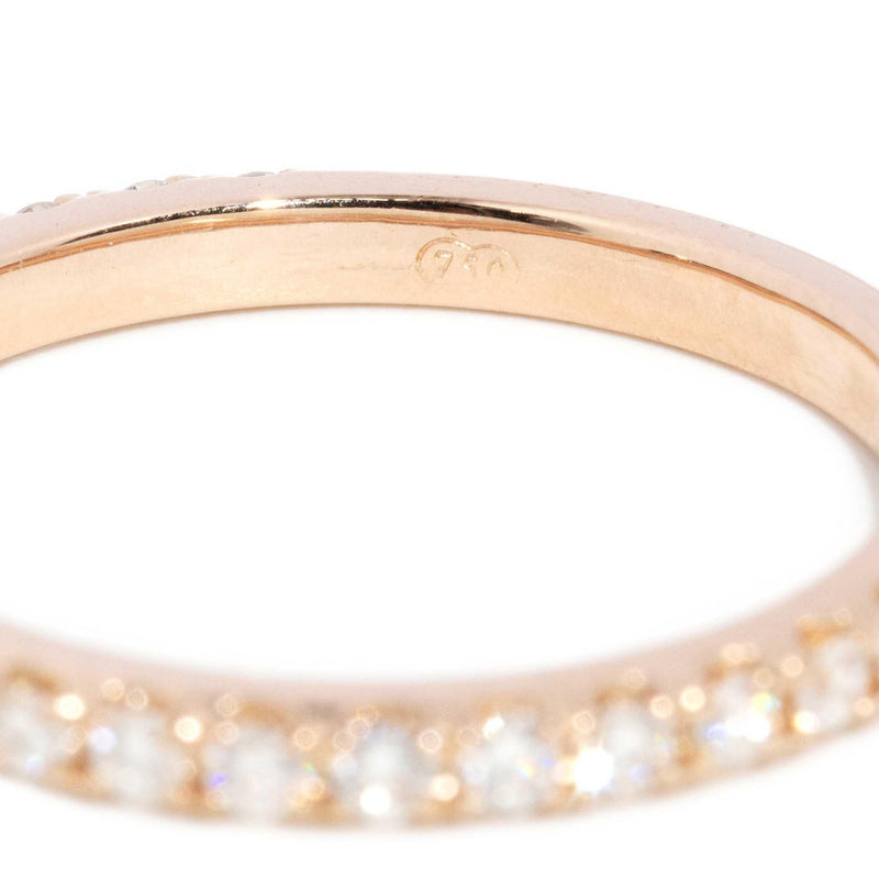 Alanis Diamond Stacking Eternity Ring 18ct Rose Gold