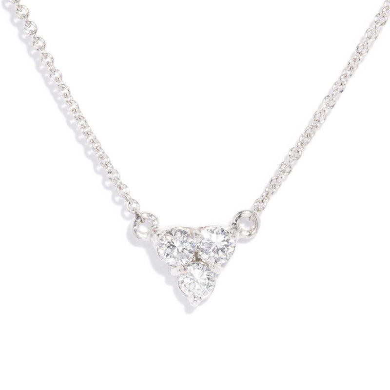 Alessandra Reinvented Diamond Necklet 18ct White Gold