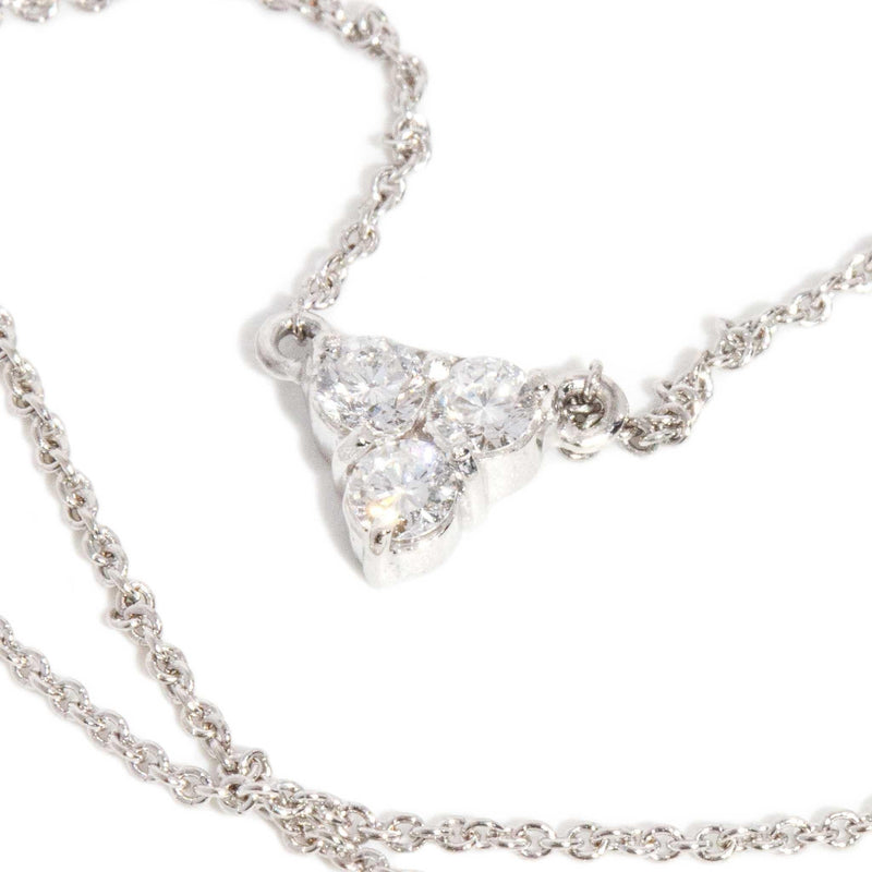 Alessandra Reinvented Diamond Necklet 18ct White Gold