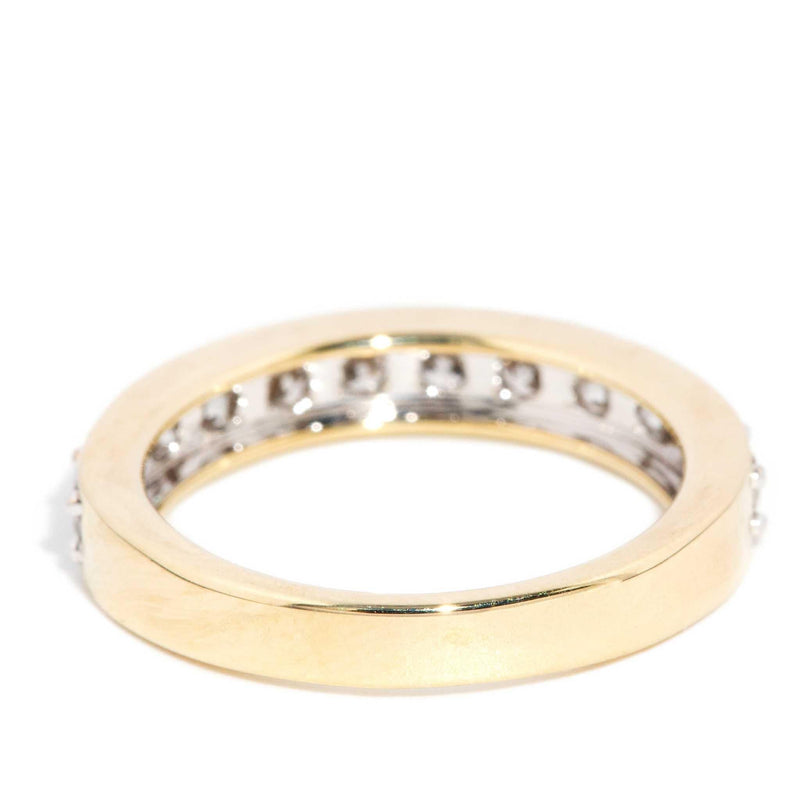 Alicia Diamond Milgrained Eternity Ring 9ct Gold