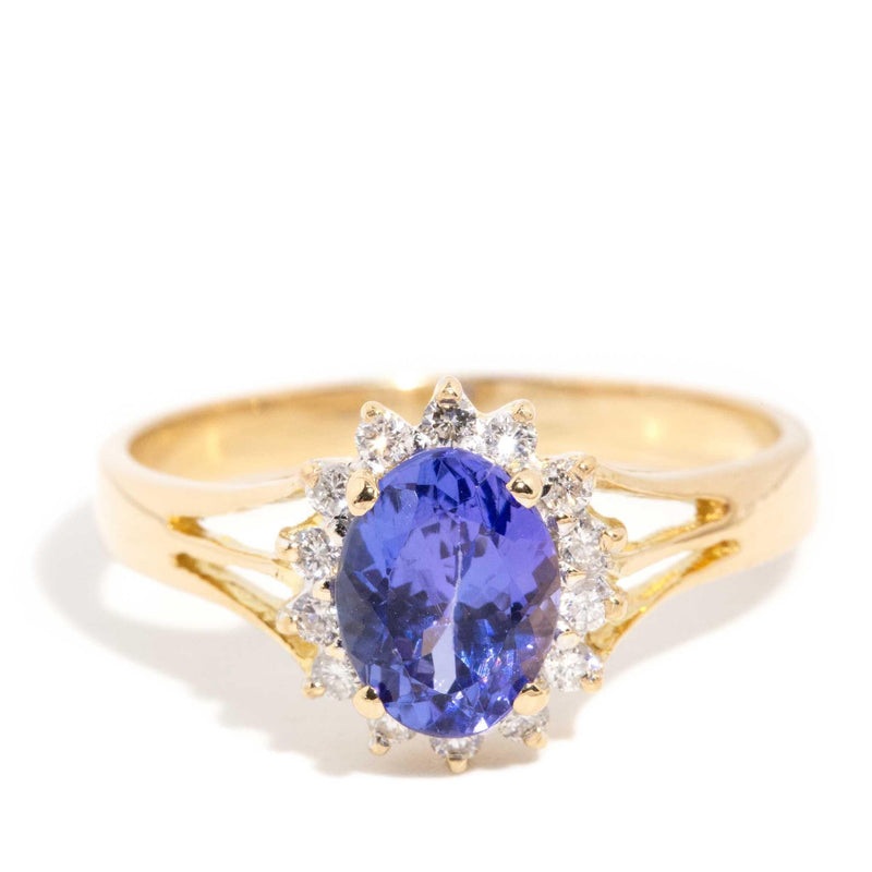 Aloy 1.58ct Tanzanite & Diamond Ring 18ct Gold