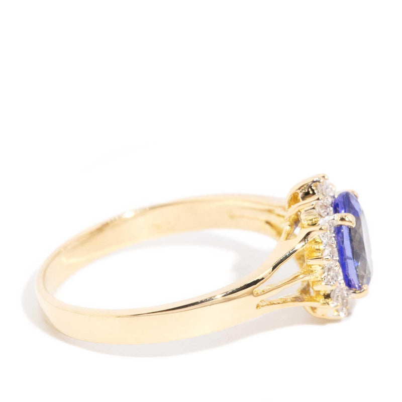 Aloy 1.58ct Tanzanite & Diamond Ring 18ct Gold