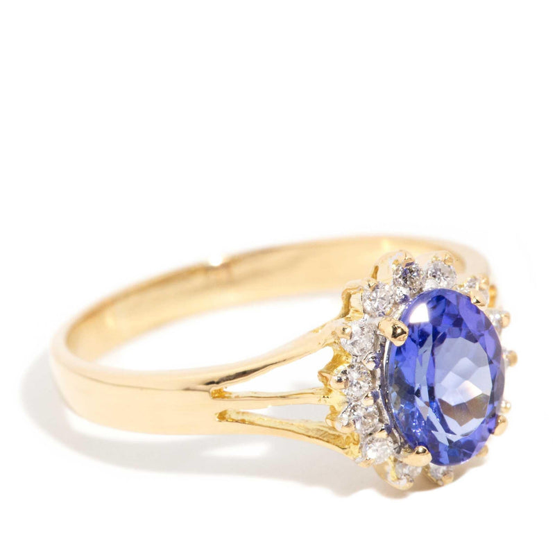 Aloy 1.58ct Tanzanite & Diamond Ring 18ct Gold