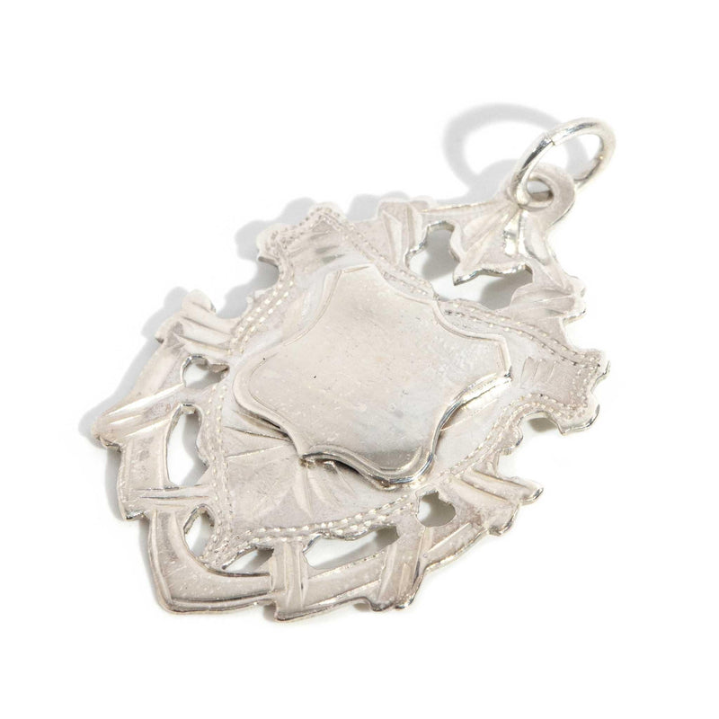 Amalie 1938 Sterling Silver Shield Pendant