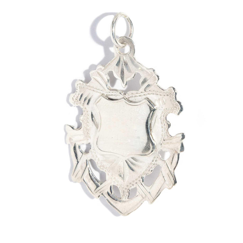 Amalie 1938 Sterling Silver Shield Pendant