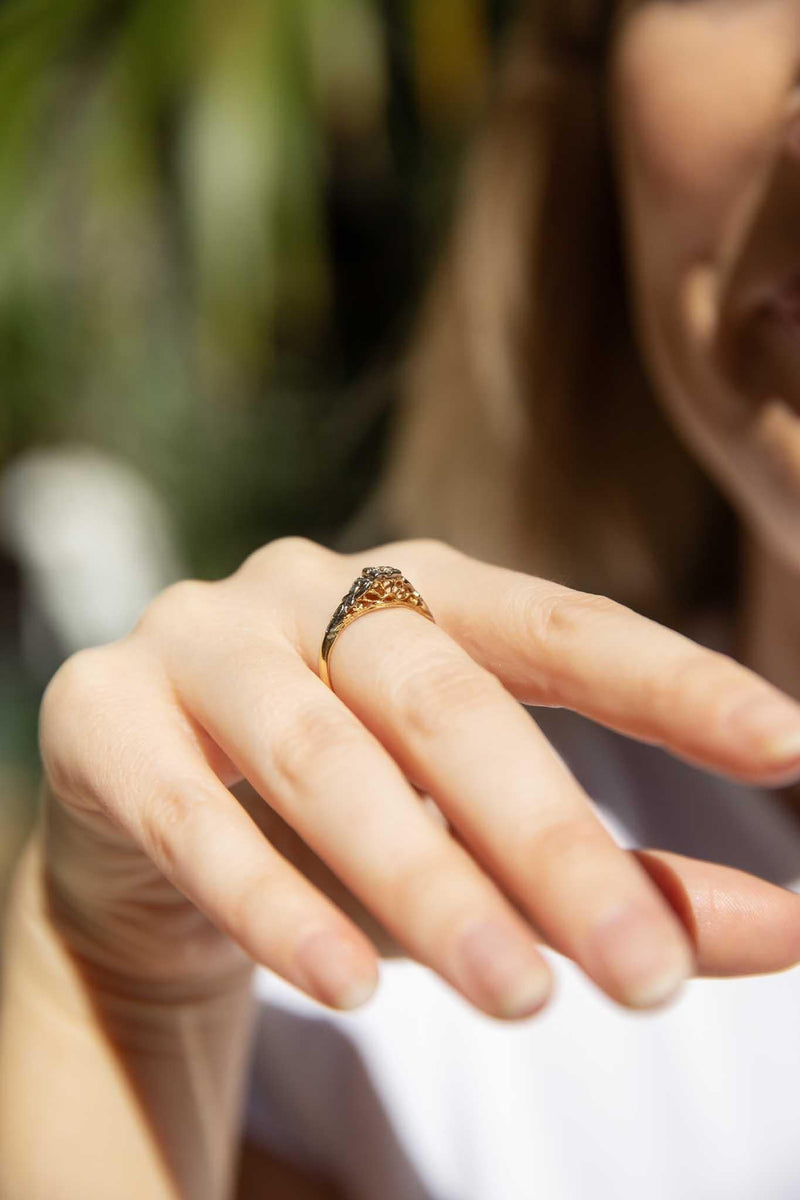 Angie 1960s Diamond Ring 18ct Gold