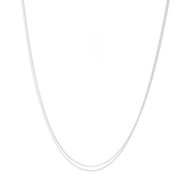 Archie Cable Chain 9ct White Gold