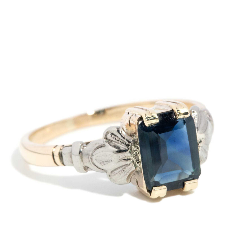 Aurora 1960s 1.37ct Sapphire Solitaire Ring 9ct Gold