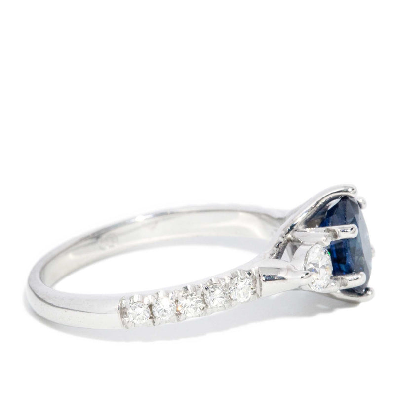 Avery Sapphire & Diamond Ring 18ct White Gold