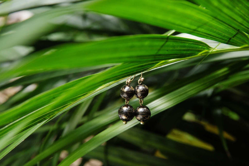 Belinda Victorian Tortoiseshell Earrings 9ct Gold