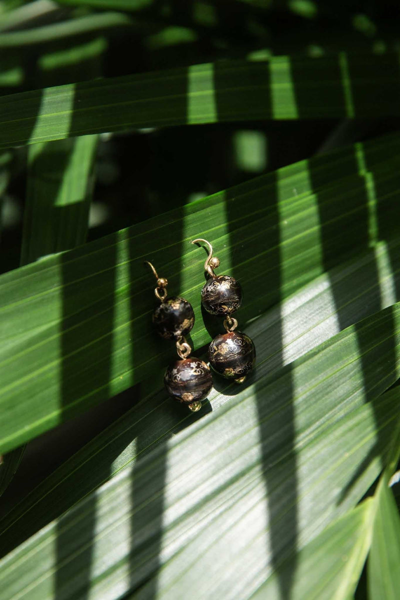 Belinda Victorian Tortoiseshell Earrings 9ct Gold