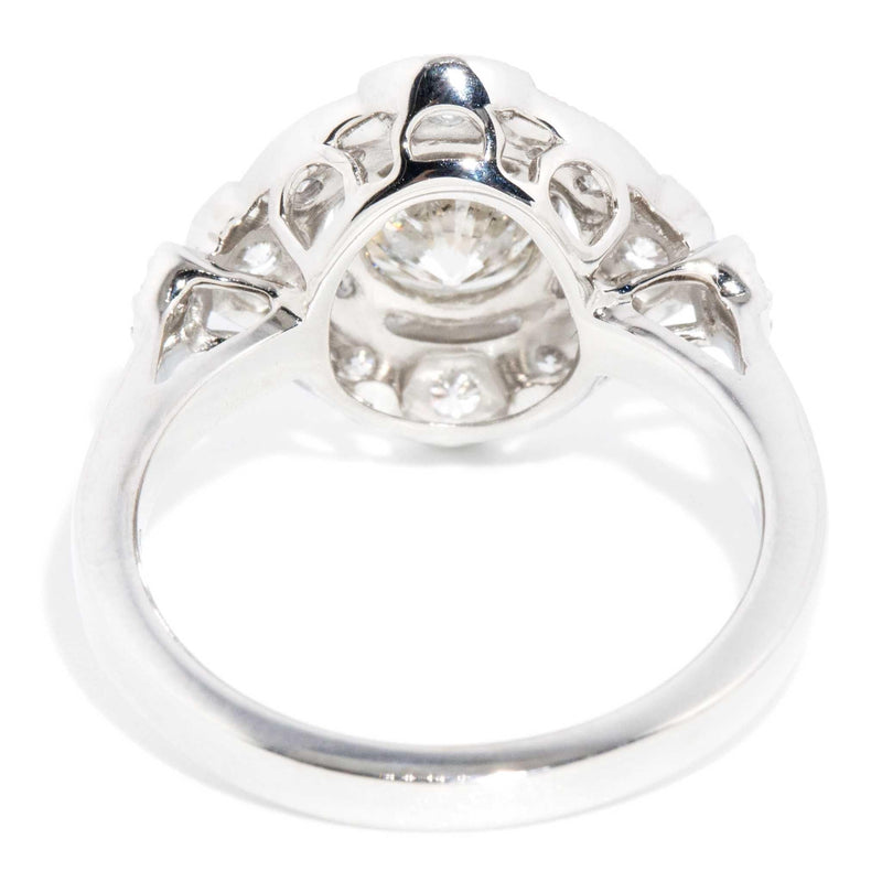 Broome 1.70ct Diamond Art Deco Inspired Ring 18ct White Gold