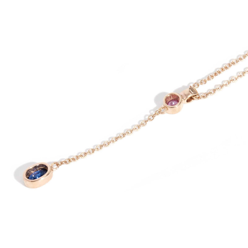 Callie Sapphire Necklet 9ct Rose Gold