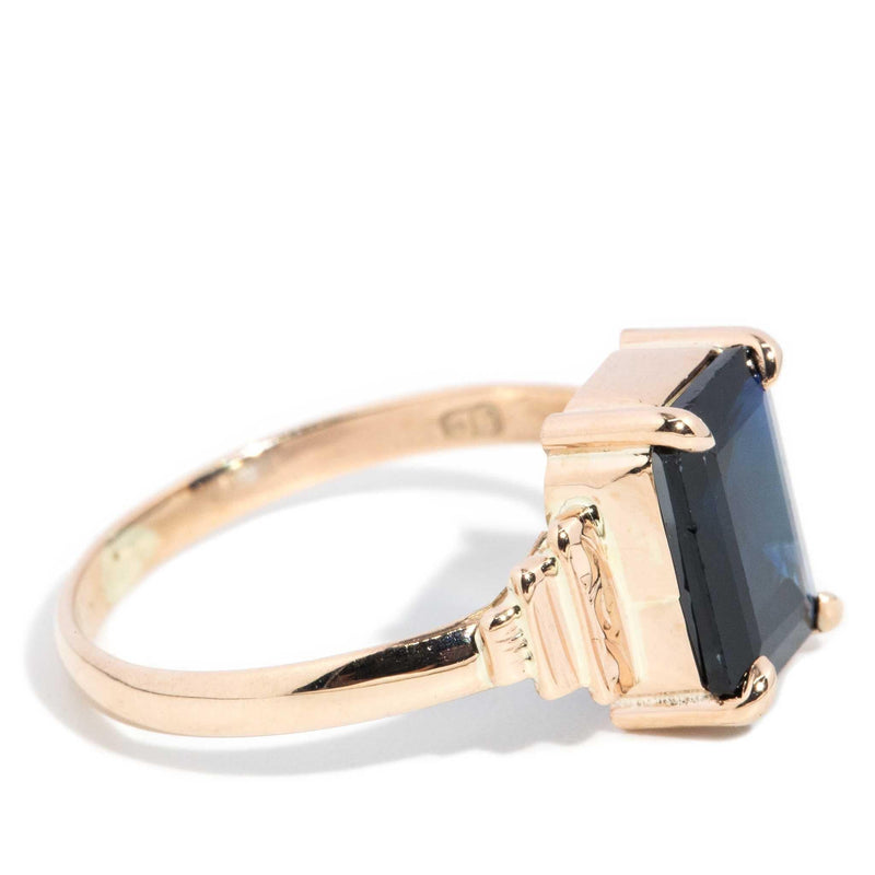 Cassia 1950s 2.69ct Sapphire Ring 9ct Rose Gold