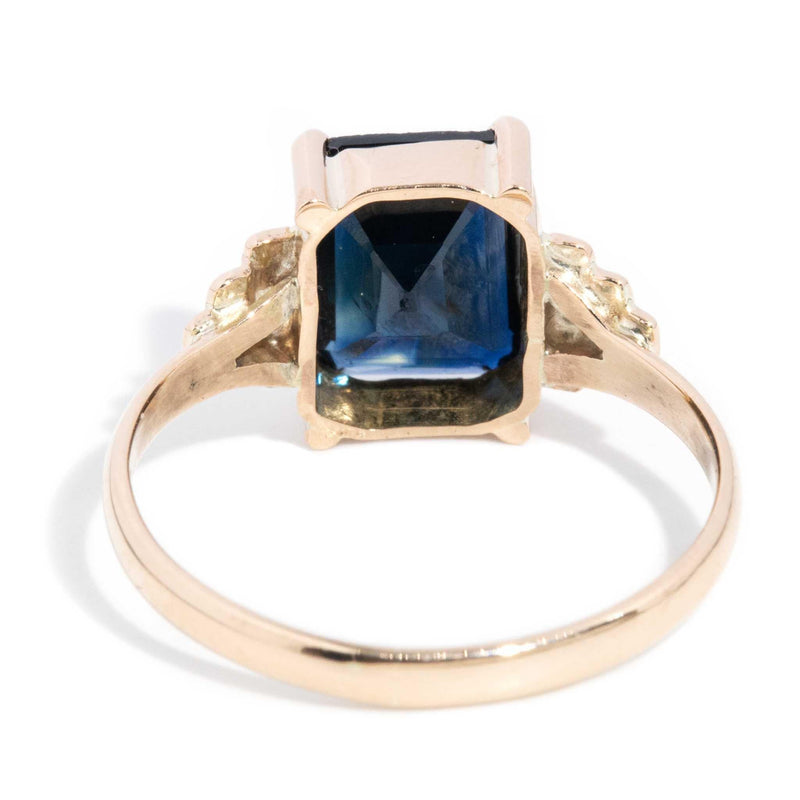 Cassia 1950s 2.69ct Sapphire Ring 9ct Rose Gold