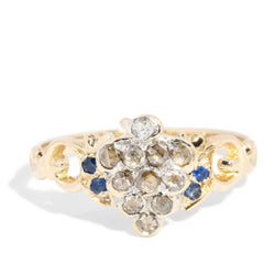 Charlie 1920s Sapphire & Diamond Ring 15ct Gold