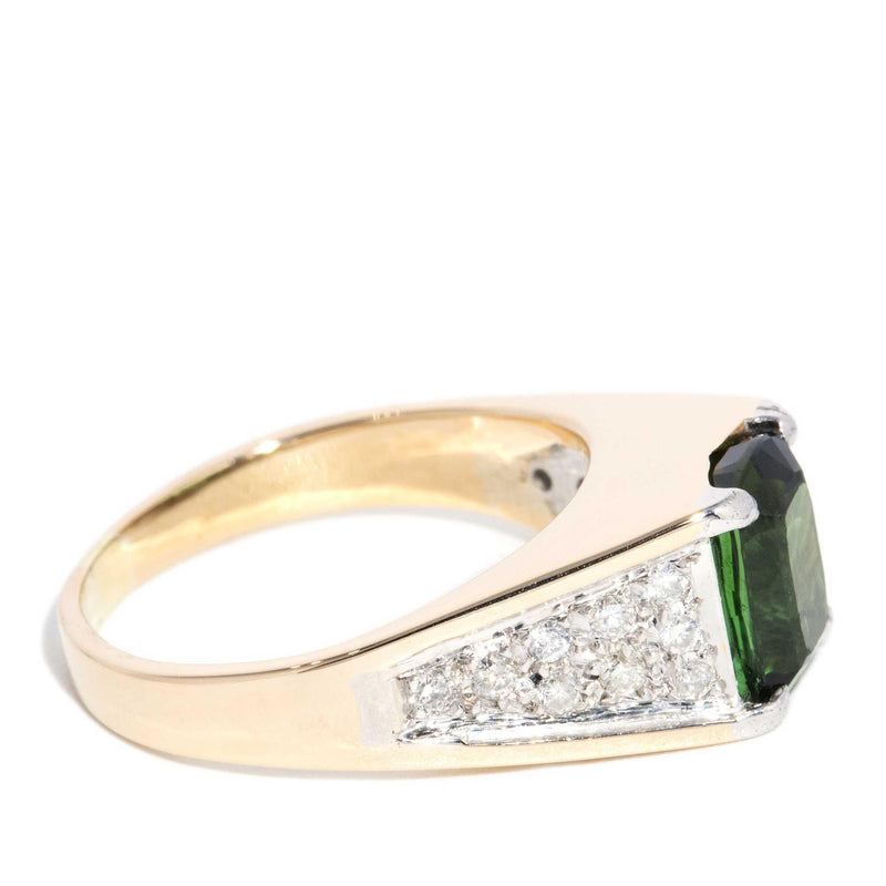 Collins 1980s Tourmaline Ring 14ct Gold