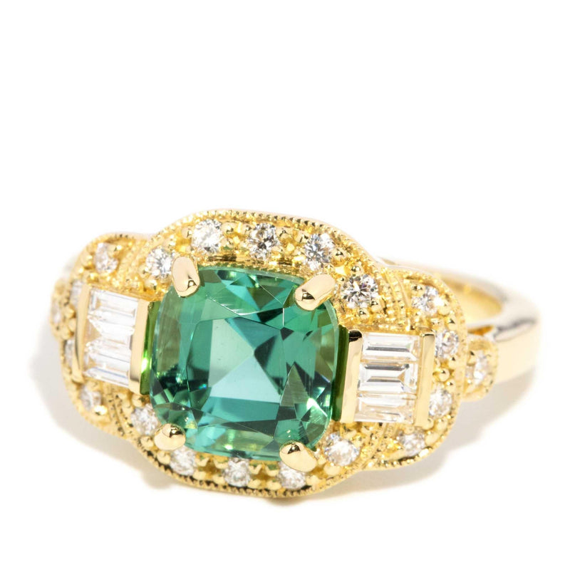 Sylvan 3.02ct Tourmaline & Diamond Ring 18ct Gold