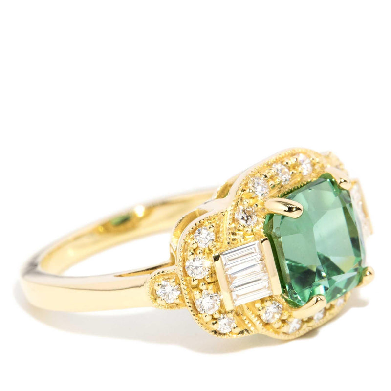 Sylvan 3.02ct Tourmaline & Diamond Ring 18ct Gold