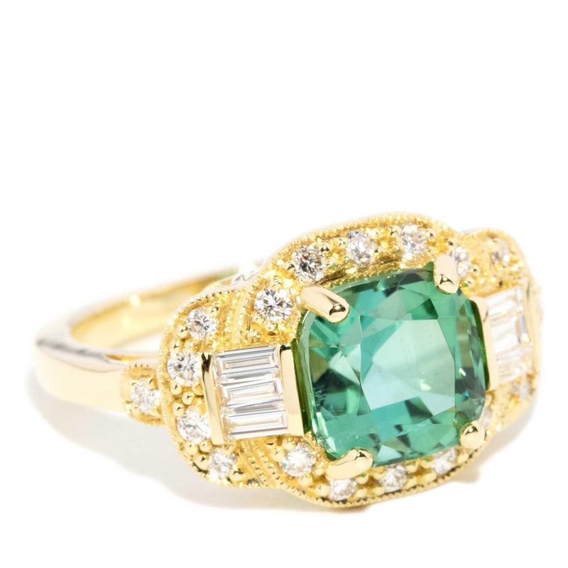 Sylvan 3.02ct Tourmaline & Diamond Ring 18ct Gold