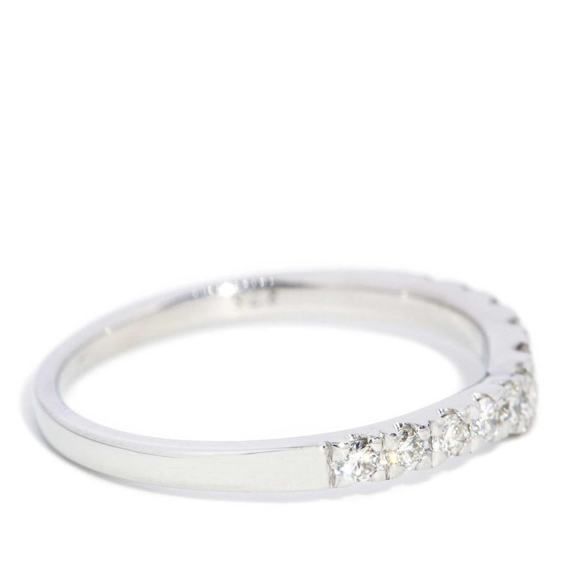 Sherri Diamond Chevron Ring 9ct White Gold