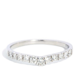 Sherri Diamond Chevron Ring 9ct White Gold