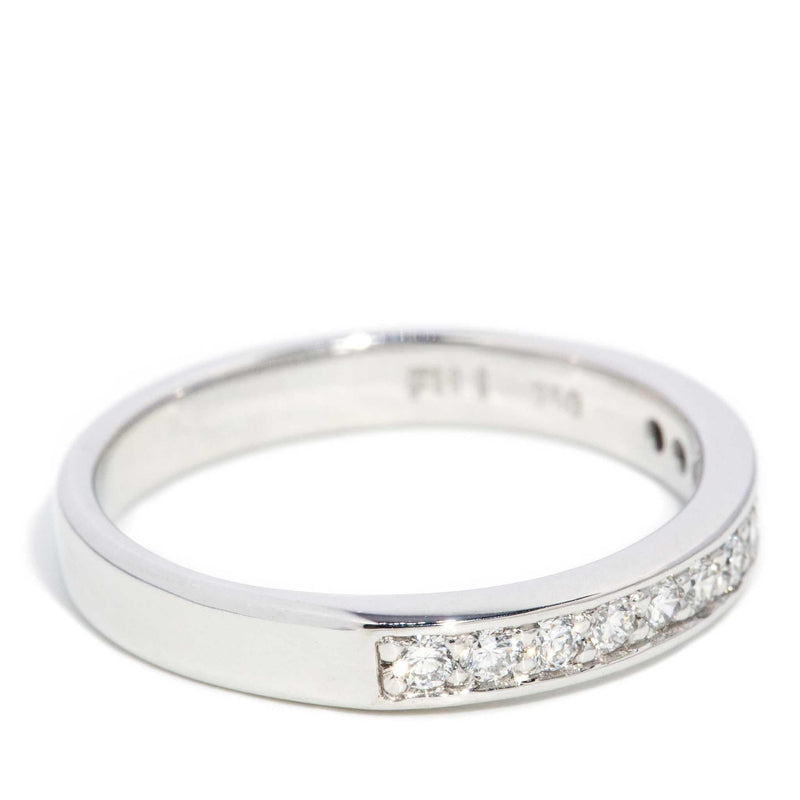 Maylee Diamond Channel Set Band 18ct White Gold