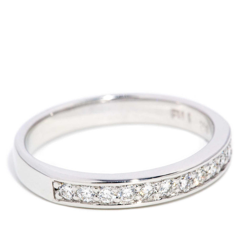 Maylee Diamond Channel Set Band 18ct White Gold