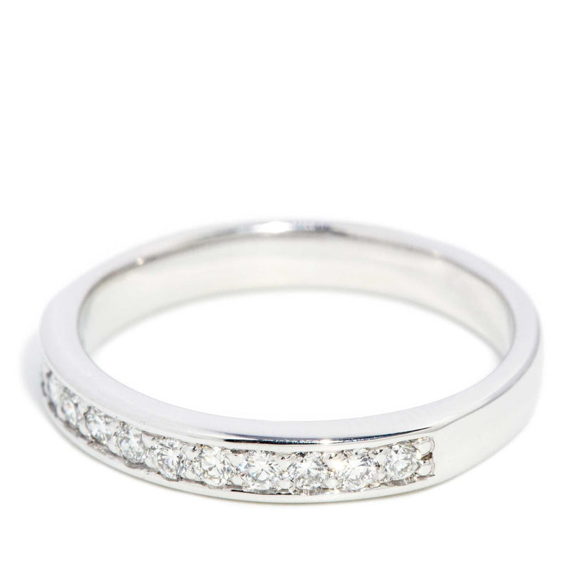 Maylee Diamond Channel Set Band 18ct White Gold