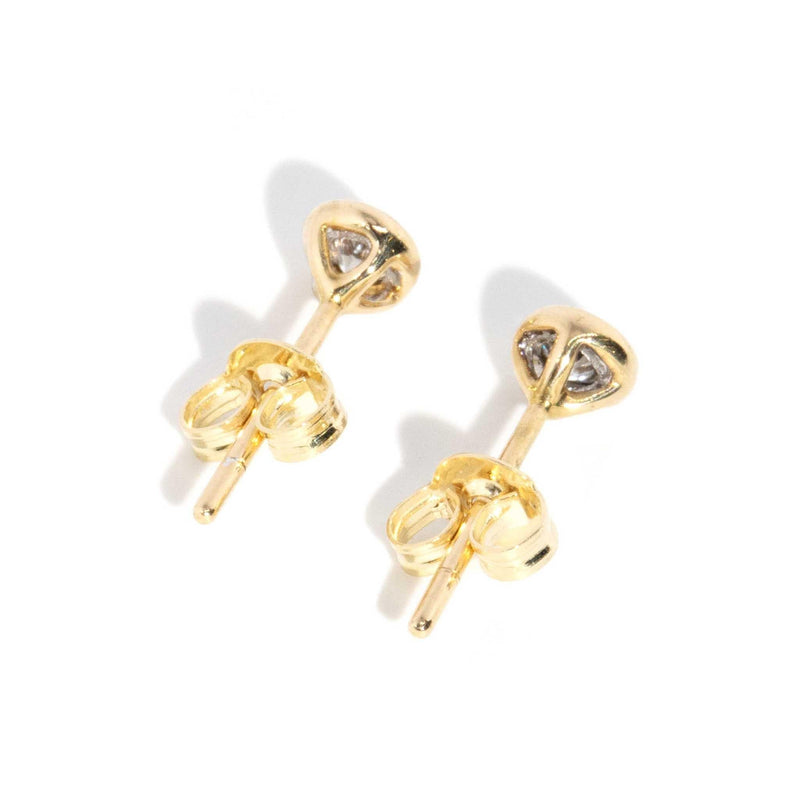 Sonia Rubover Diamond Solitaire Studs 18ct Gold