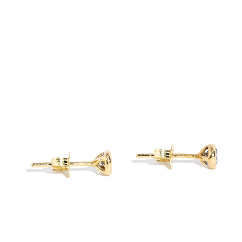 Sonia Rubover Diamond Solitaire Studs 18ct Gold