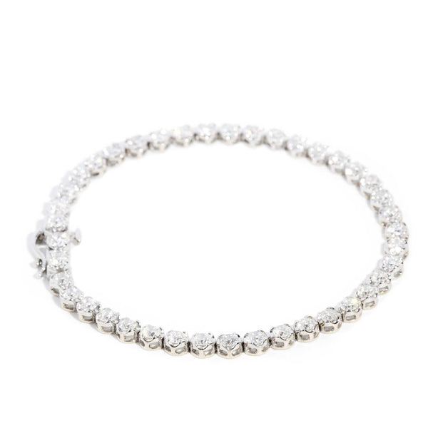 Penelope Diamond Tennis Bracelet 18ct White Gold (SIZE)