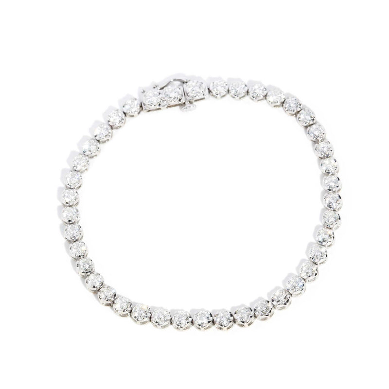 Penelope Diamond Tennis Bracelet 18ct White Gold (SIZE)