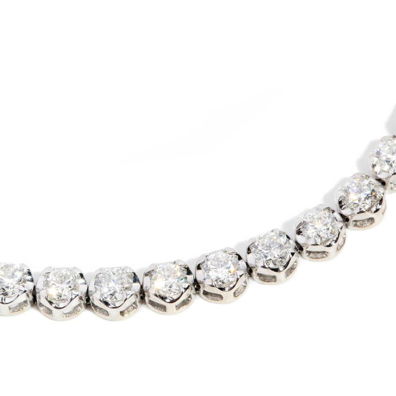 Penelope Diamond Tennis Bracelet 18ct White Gold (SIZE)