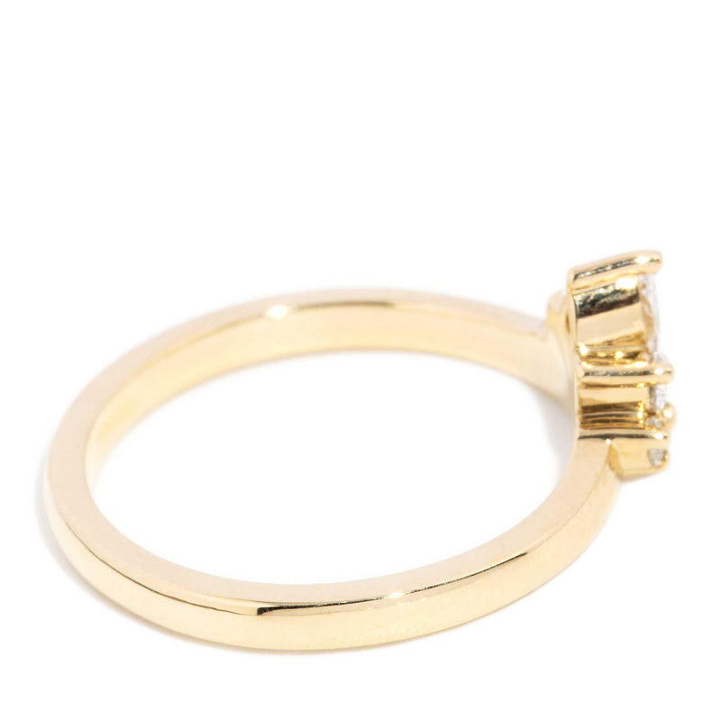 Lakelyn Pear Shaped Diamond Stacking Ring 18ct Gold