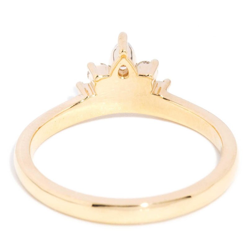 Lakelyn Pear Shaped Diamond Stacking Ring 18ct Gold