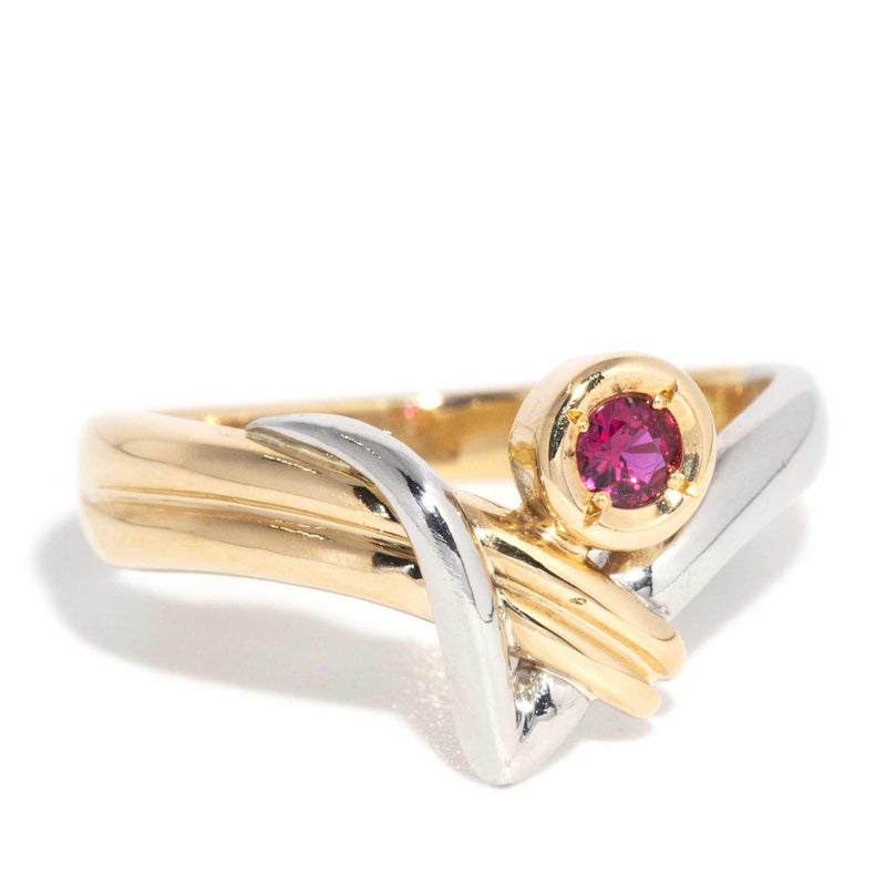 Goldie Ruby Ring Platinum & 18ct Yellow Gold