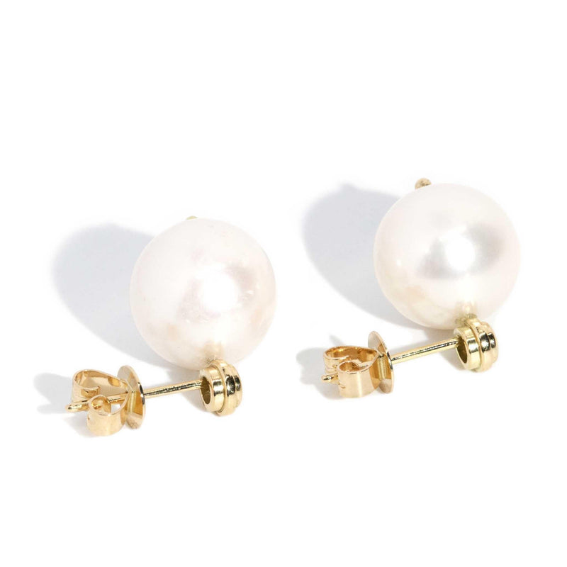 Lois Re-invented Pearl & Diamond Studs 18ct