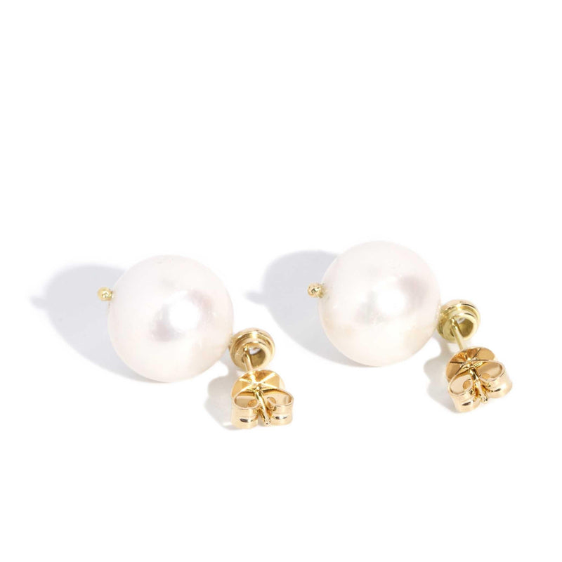 Lois Re-invented Pearl & Diamond Studs 18ct