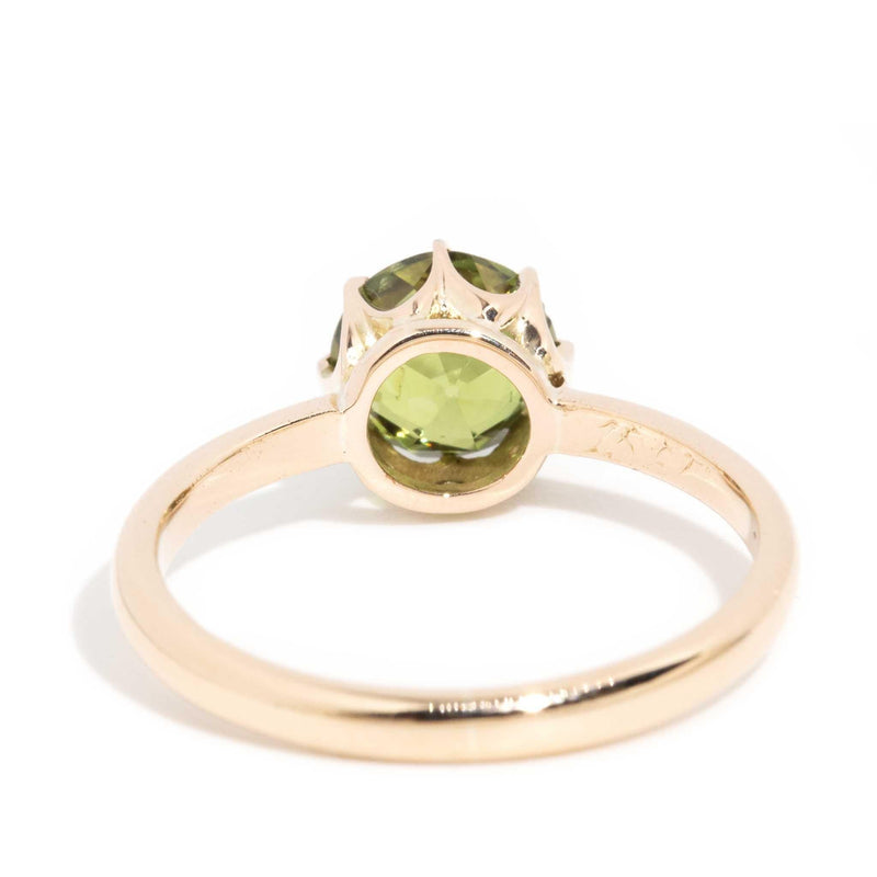 Daley 1930s Green Sapphire Ring 15ct Gold