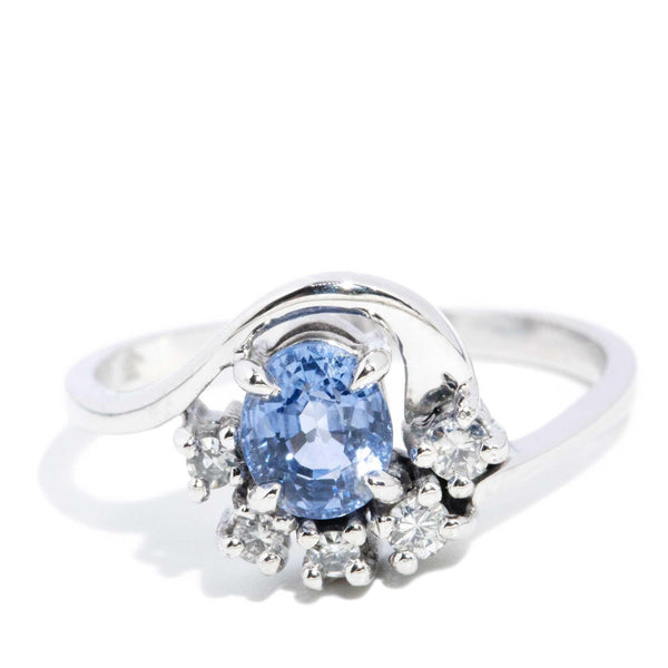 Decima 1980s 0.91ct Sapphire & Diamond Ring 18ct