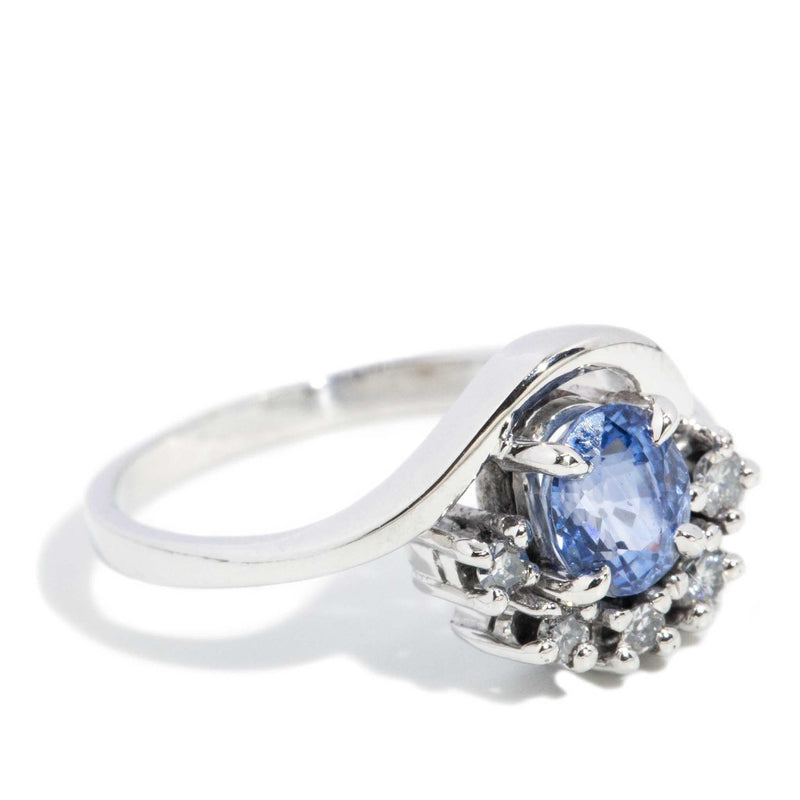 Decima 1980s 0.91ct Sapphire & Diamond Ring 18ct