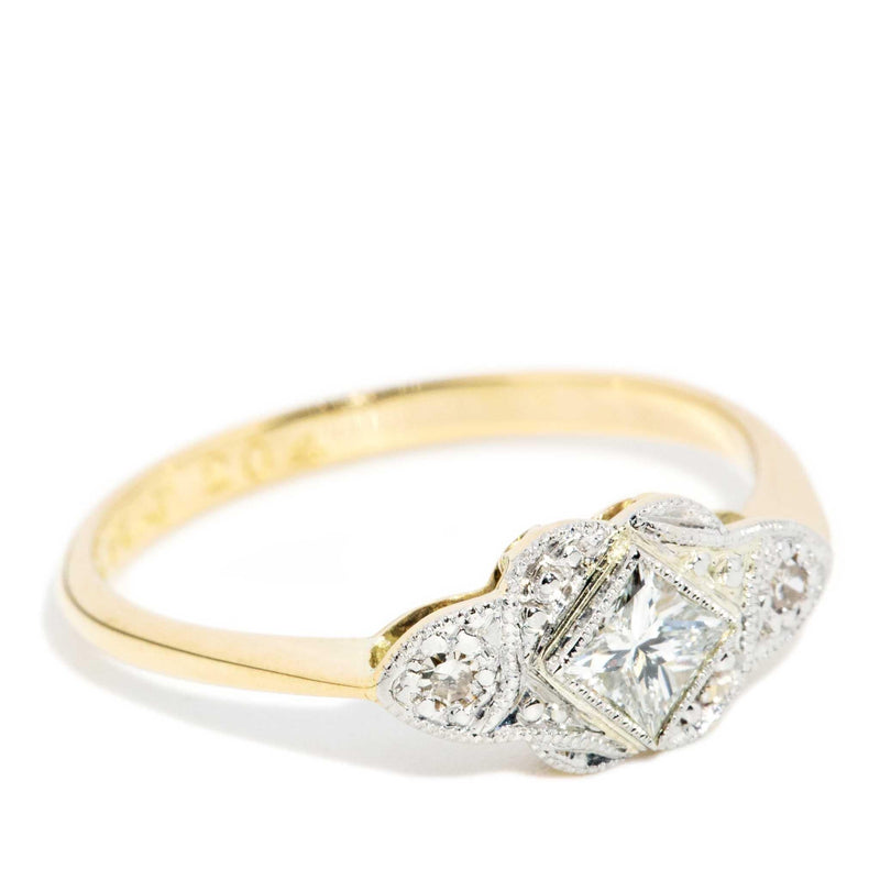 Dell 1950s Diamond Ring Platinum & 18ct Gold