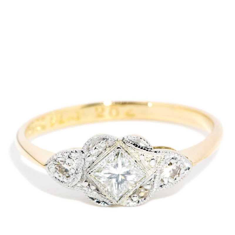 Dell 1950s Diamond Ring Platinum & 18ct Gold