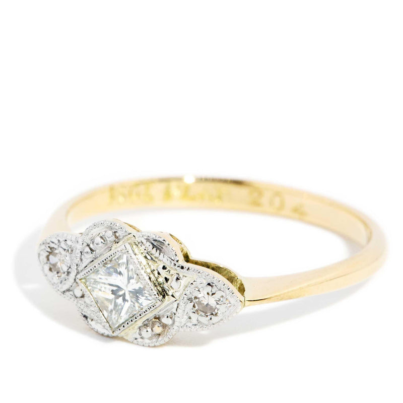 Dell 1950s Diamond Ring Platinum & 18ct Gold