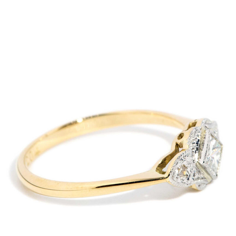 Dell 1950s Diamond Ring Platinum & 18ct Gold